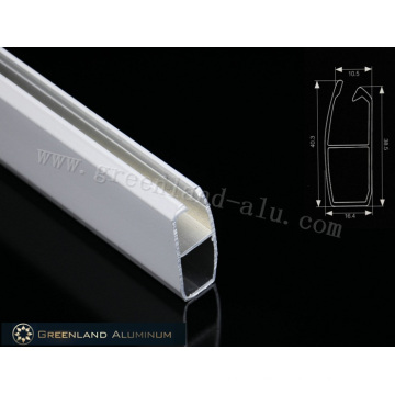 Riel inferior de persiana enrollable de aluminio con un grosor de 0,6 mm, una longitud de 40,3 mm